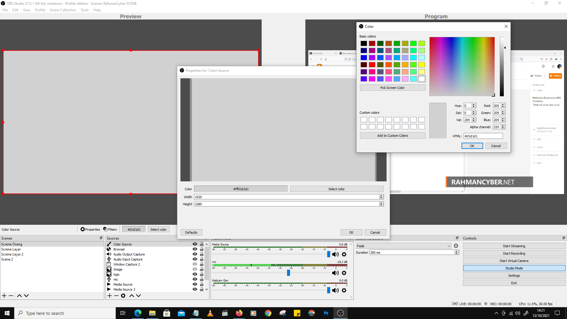 color source obs