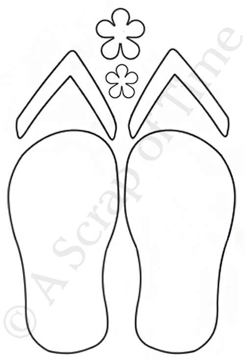 Printable Flip Flop Template