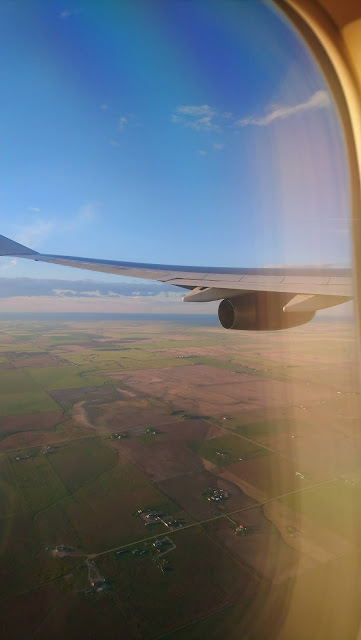 View from a plane window