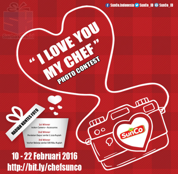 Kontes Foto I Love You My Chef Sunco Berhadiah Action Camera Kontes Foto I Love You My Chef Sunco Berhadiah Action Camera