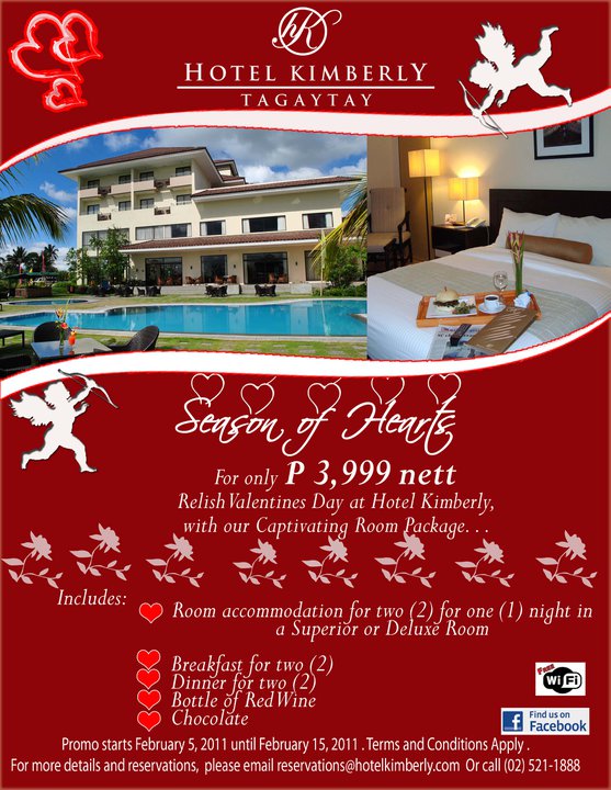 Tagaytay Ridge Season of Hearts Valentine's Day Promo at Hotel