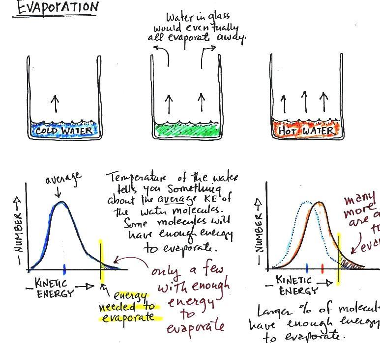 Evaporation Water Evaporation Temperature
