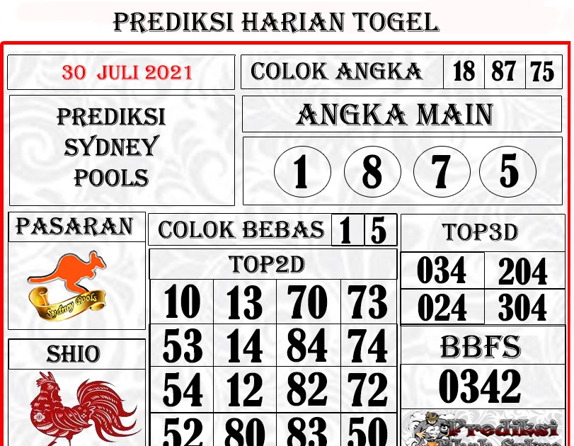 இ Prediksi mbah sukro sydney jumat  ༖ 