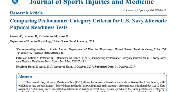 body by meat comparing performance category criteria for u s navy navy prt charts
