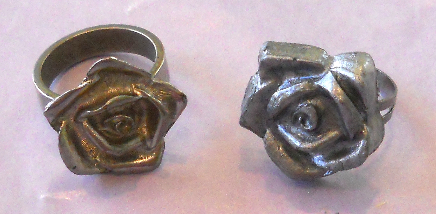 Amazing Casting Products Pewter Rose Ring