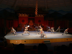 martial arts show at the Shaolin Monastery in Henan