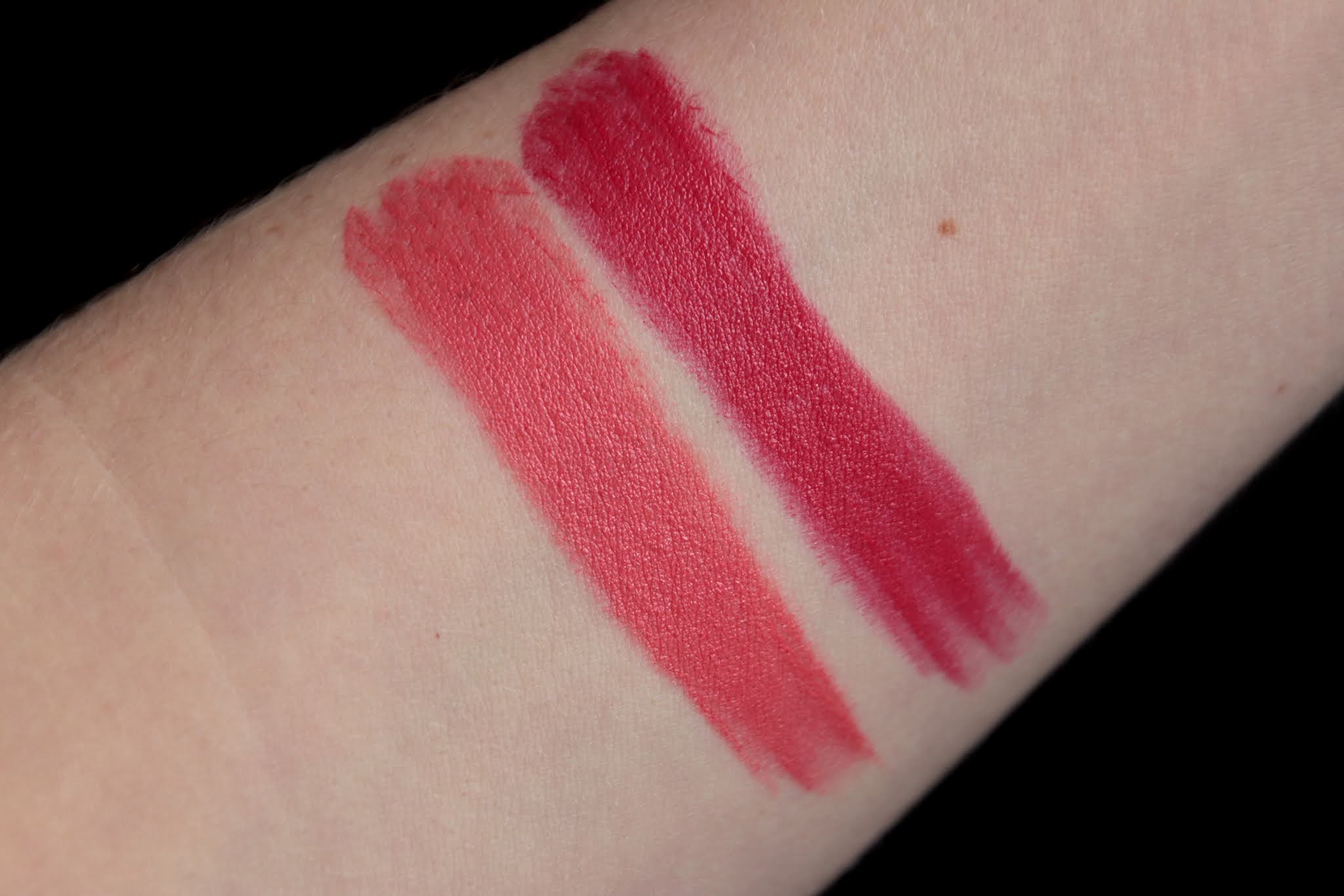 Sisley Le Rouge Phyto 29 Rose Mexico 28 Rose Shanghai swatch