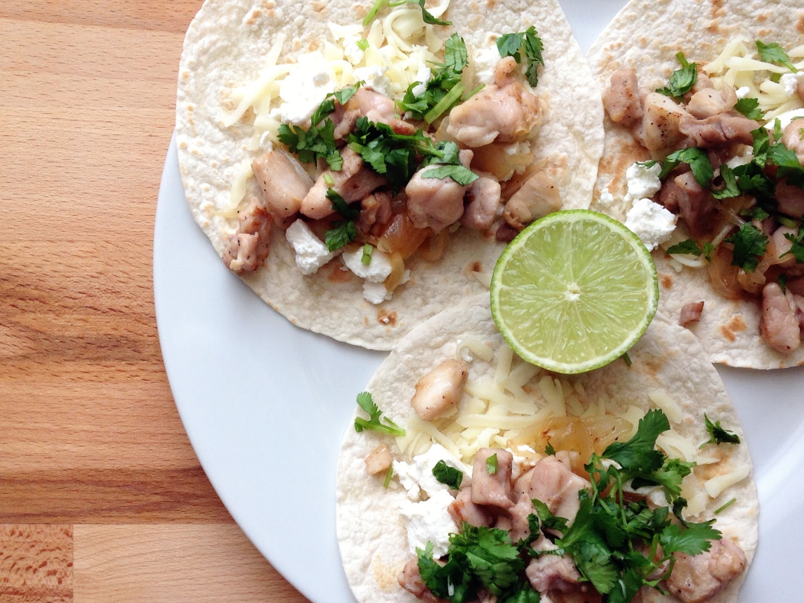 reCocinero tacos de pollo y queso