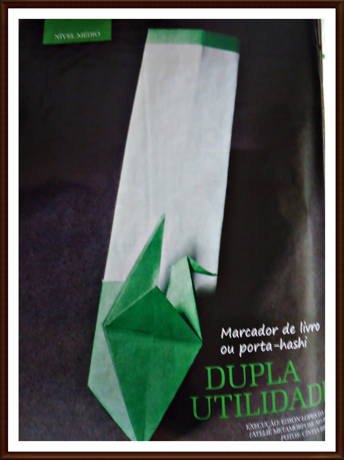 .Origami Atelier Metamorfose no Papel ORIGAMI DIAGRAMA DO MARCADOR