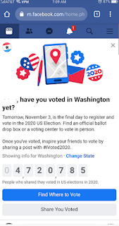 Facebook says Vote