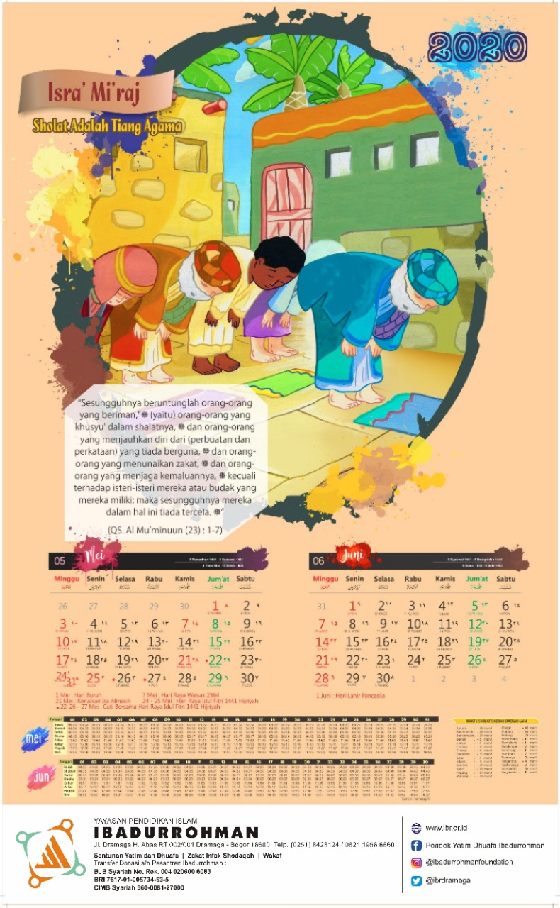 Downloar Kalender 2021 Tema Pondok Pesantren Psd - Downloar Kalender