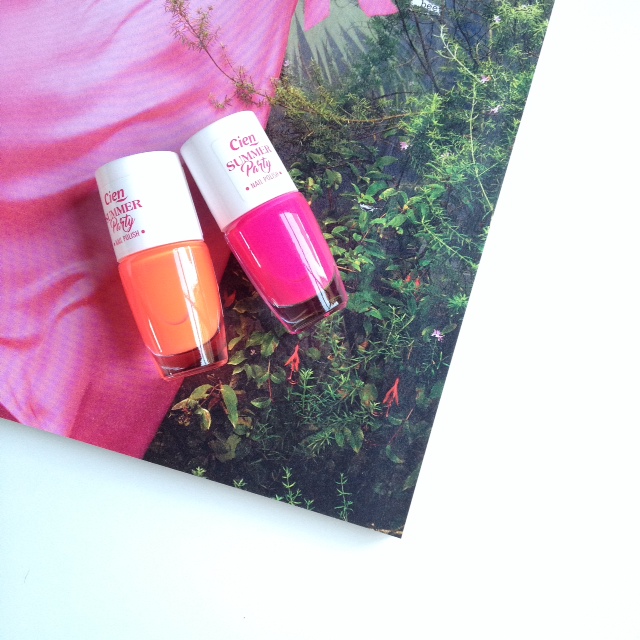 Cien Neon Nail Polish 'Neon Orange' & 'Neon Pink'