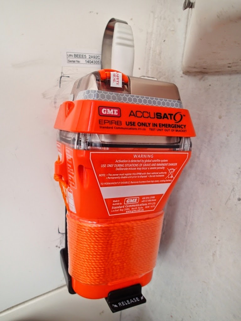 Waterways 406Mhz EPIRB fitted