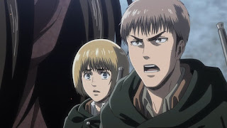 ジャン・キルシュタイン Jean Kirstein CV. 谷山紀章 Taniyama Kishow アルミン・アルレルト Armin Arlert CV. 井上麻里奈 Inoue Marina Hellominju.com : 進撃の巨人 アニメ 3期 53話 完全試合 Attack on Titan Season3 ep53 Perfect Game | Hello Anime !