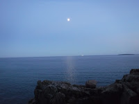Moon at Cooksey Drive Overlook, Acadia