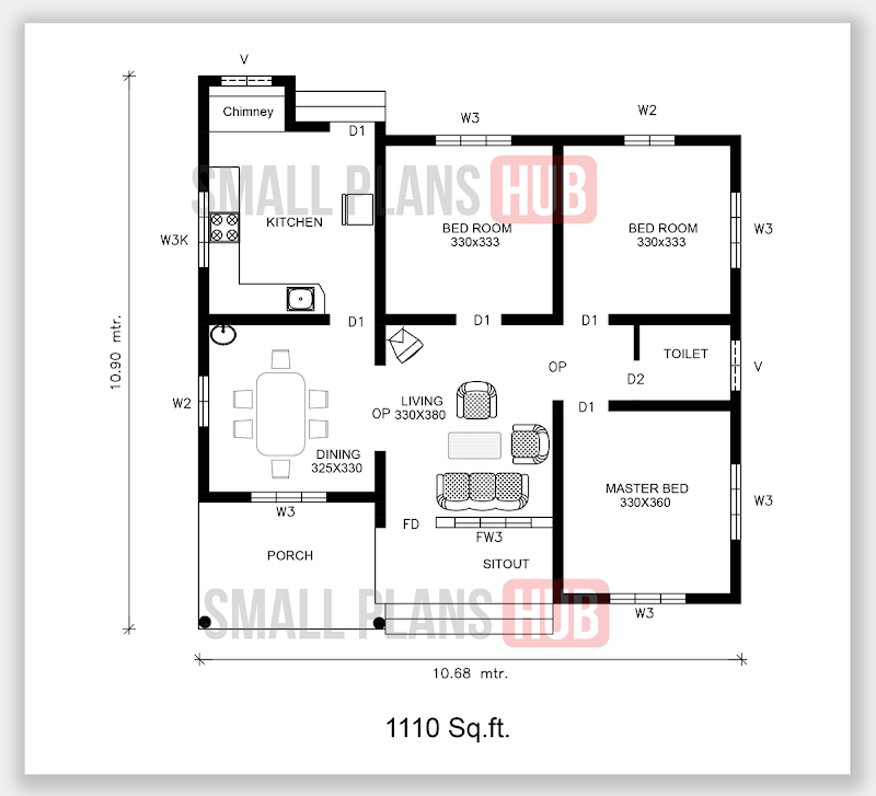 52+ Three Bedroom House Plan Kerala Style, New House Plan!