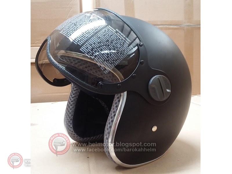 Retro Helm Vespa : Helm Retro KZ Italy Putih Glossy ~ Helm Vespa