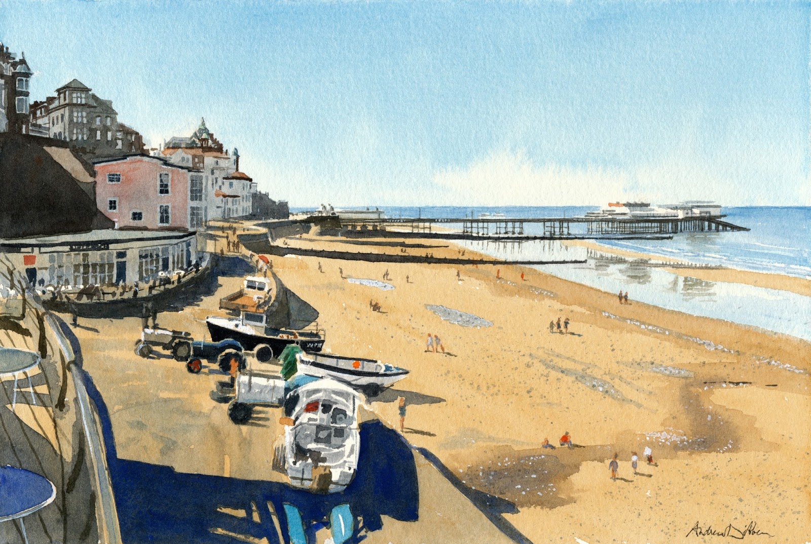 Cromer Beach From the Rocket House