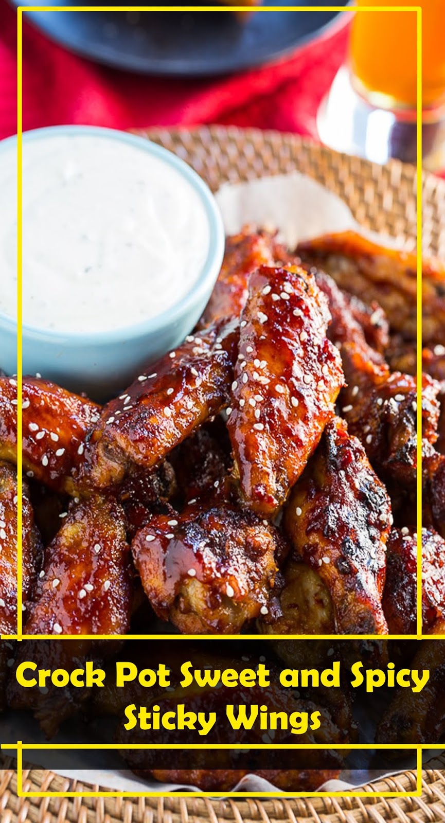 THE BEST Crock Pot Sweet and Spicy Sticky Wings Healthyrecipes04