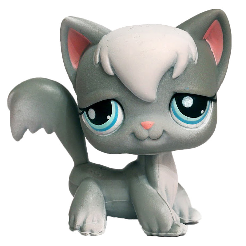 Littlest Pet Shop 3pack Scenery Cat Longhair (345) Pet LPS Merch