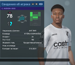 Pes 2019 Faces Callum Hudson Odoi By Andrey93 Pesnewupdate Com Free Download Latest Pro Evolution Soccer Patch Updates