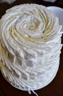 Diaper Cake Tutorial by Over The Apple Tree