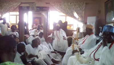 1 Photos: Ooni of Ife and his wife visit Badagry town in Lagos