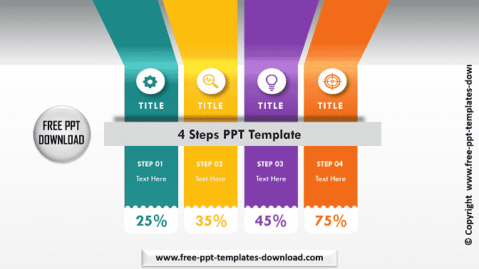 4 Steps PPT Template Download