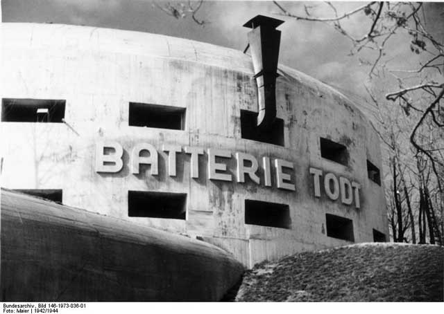 German coastal fortification at Cap Gris Nez, France, 1942 or 1943, worldwartwo.filminspector.com