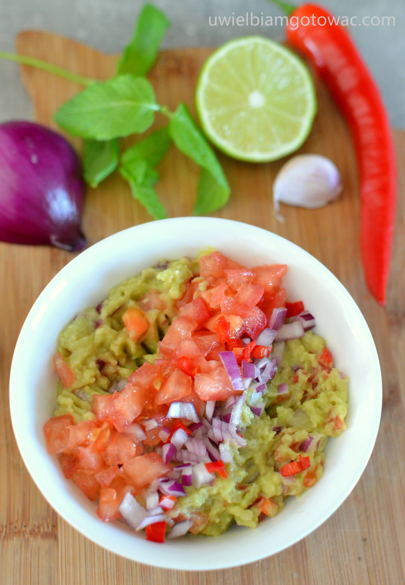 Uwielbiam gotować Guacamole meksykańska pasta z awokado