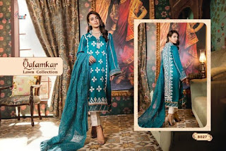 Shree fab Qalamkar lawn Collection Pakistani Suits