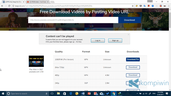 keepvid tempat download video youtube