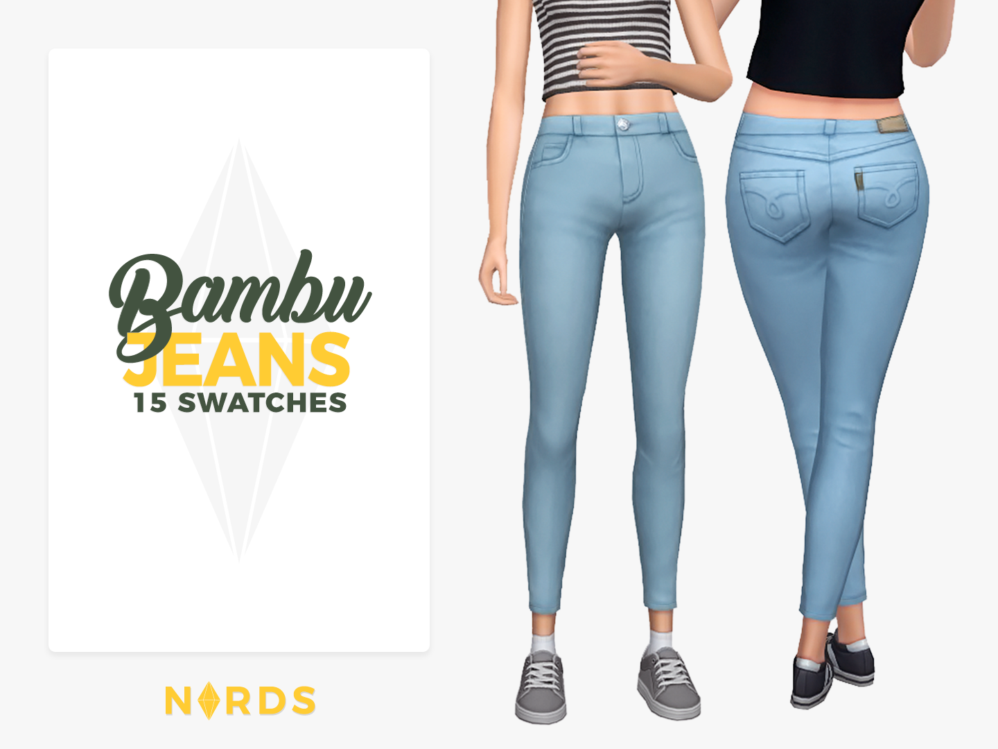 Bambu Jeans Sims 4 CC Bottom