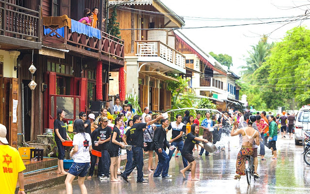 Celebrating Boun Pi Mai in Luang Prabang