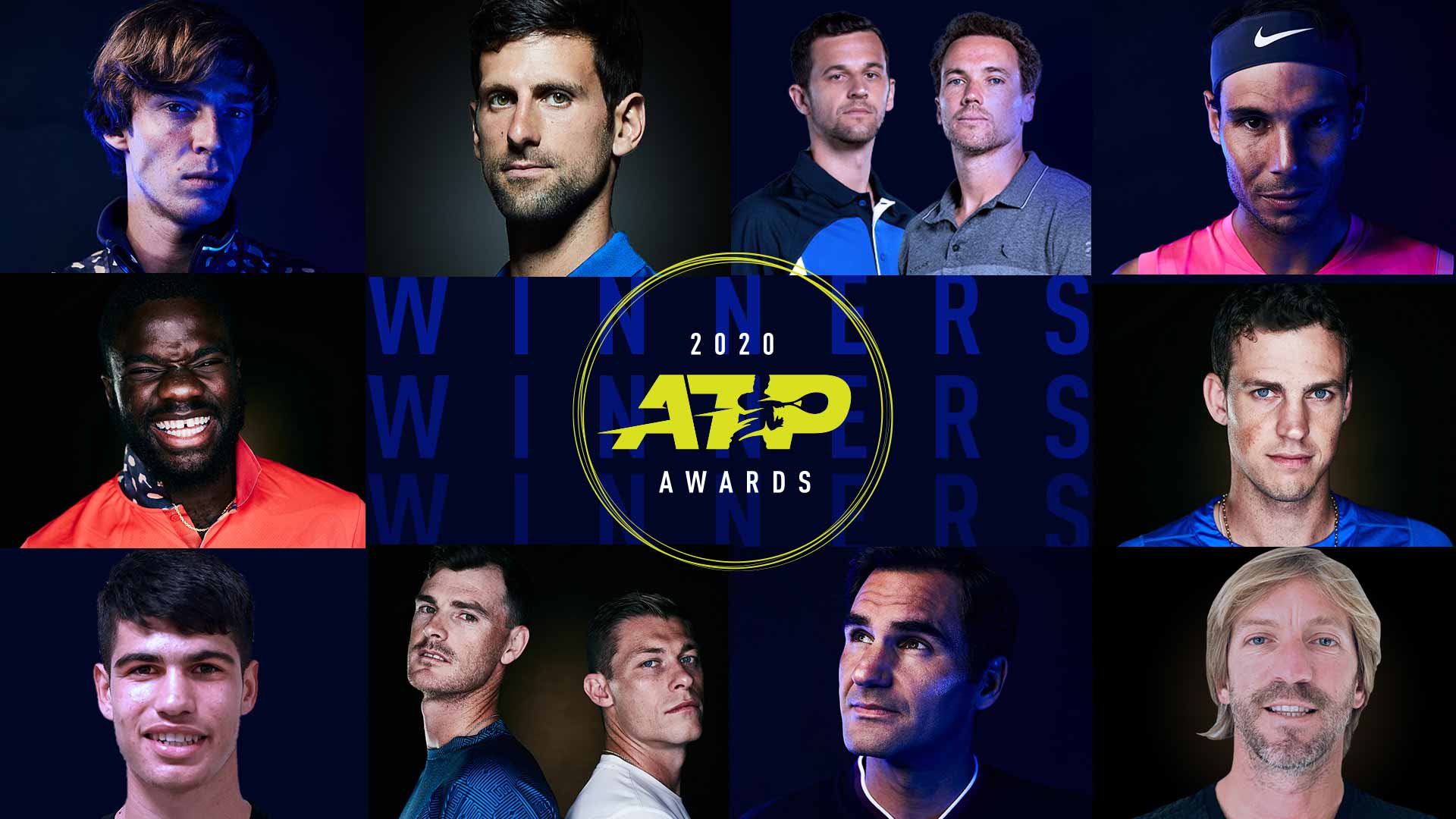 Tennis assegnati i Premi Atp Awards del 2020