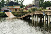 Jembatan Penghubung Kampung Karyajitu Mukti Tulang Bawang Nyaris Ambruk