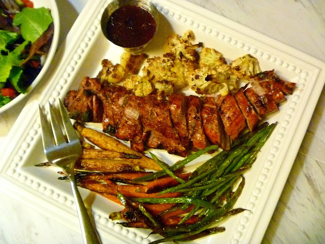 BIG BOLD flavors is what Blackberry Jalapeno Galzed Pork Tenderloin with Roasted Vegetables is all about.  Let's AMP up your grilling this summer! - Slice of Southern