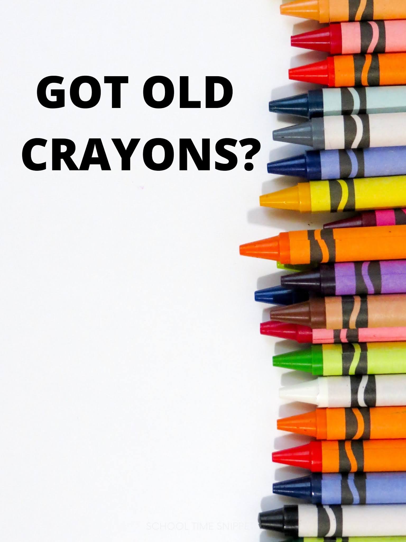 Got Old Crayons? Try this Melting Crayons Activity! | School Time Snippets