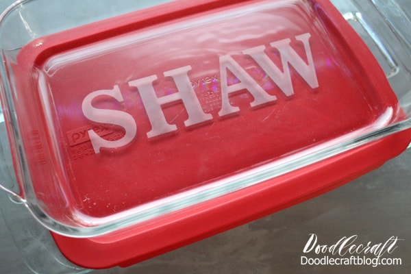 Personalized Baking Dish -  - Glass Etching Supplies Superstore