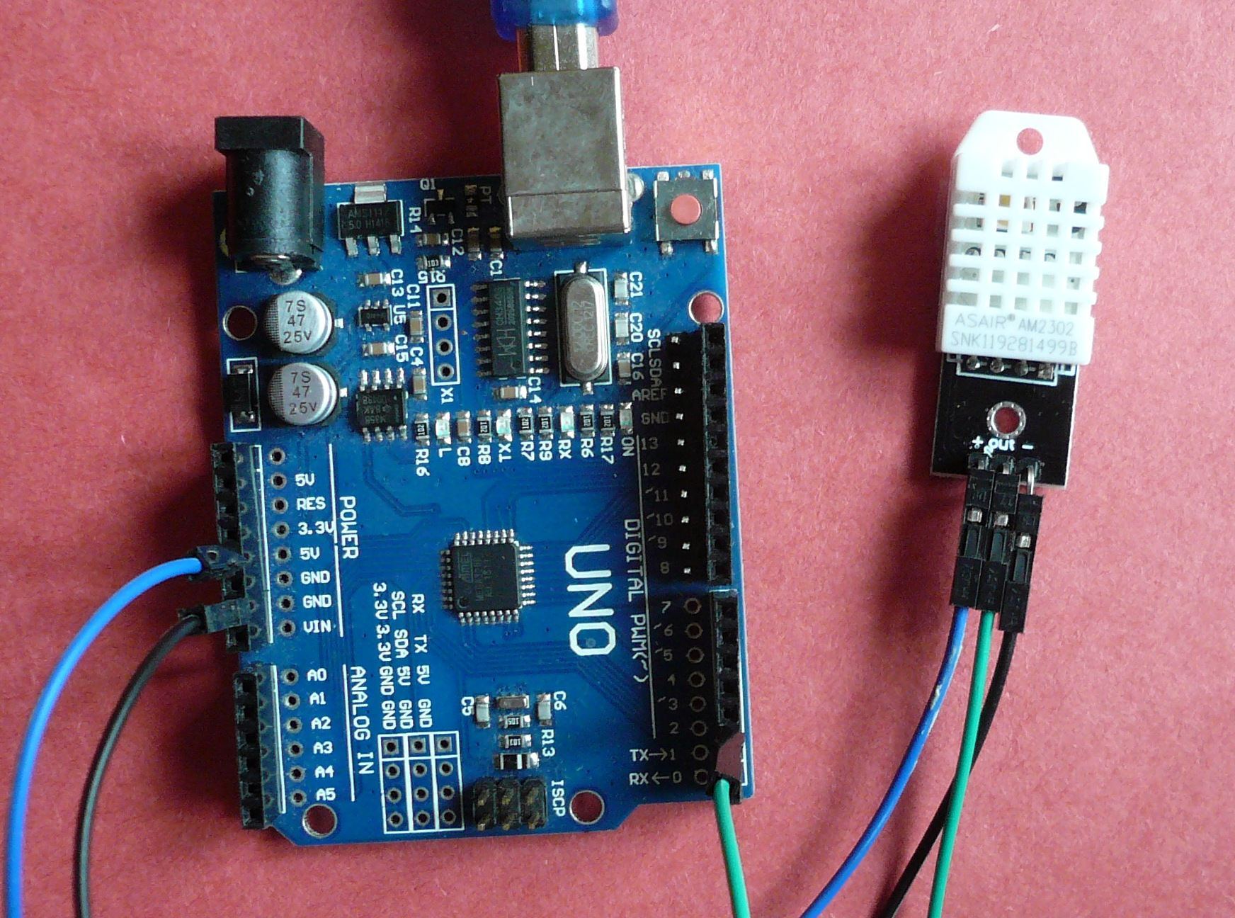 Capteur de température numérique DHT11 pour Arduino et Raspberry Pi.