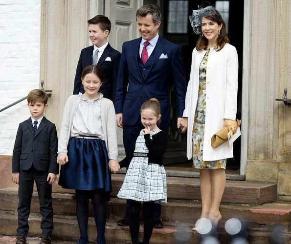 Crown Prince Frederik, Crown Princess Mary, Prince Vincent, Princess Josephine, Prince Isabella, Prince Christian, Prince Joachim, Princess Marie, Prince Henrik, Princess Athena and Countess Alexandra