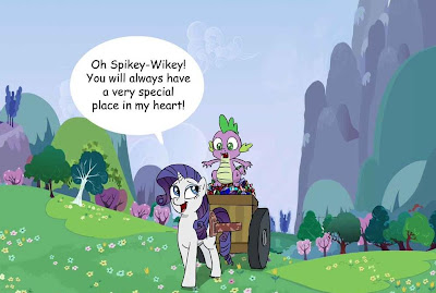 spike and rarity having a baby