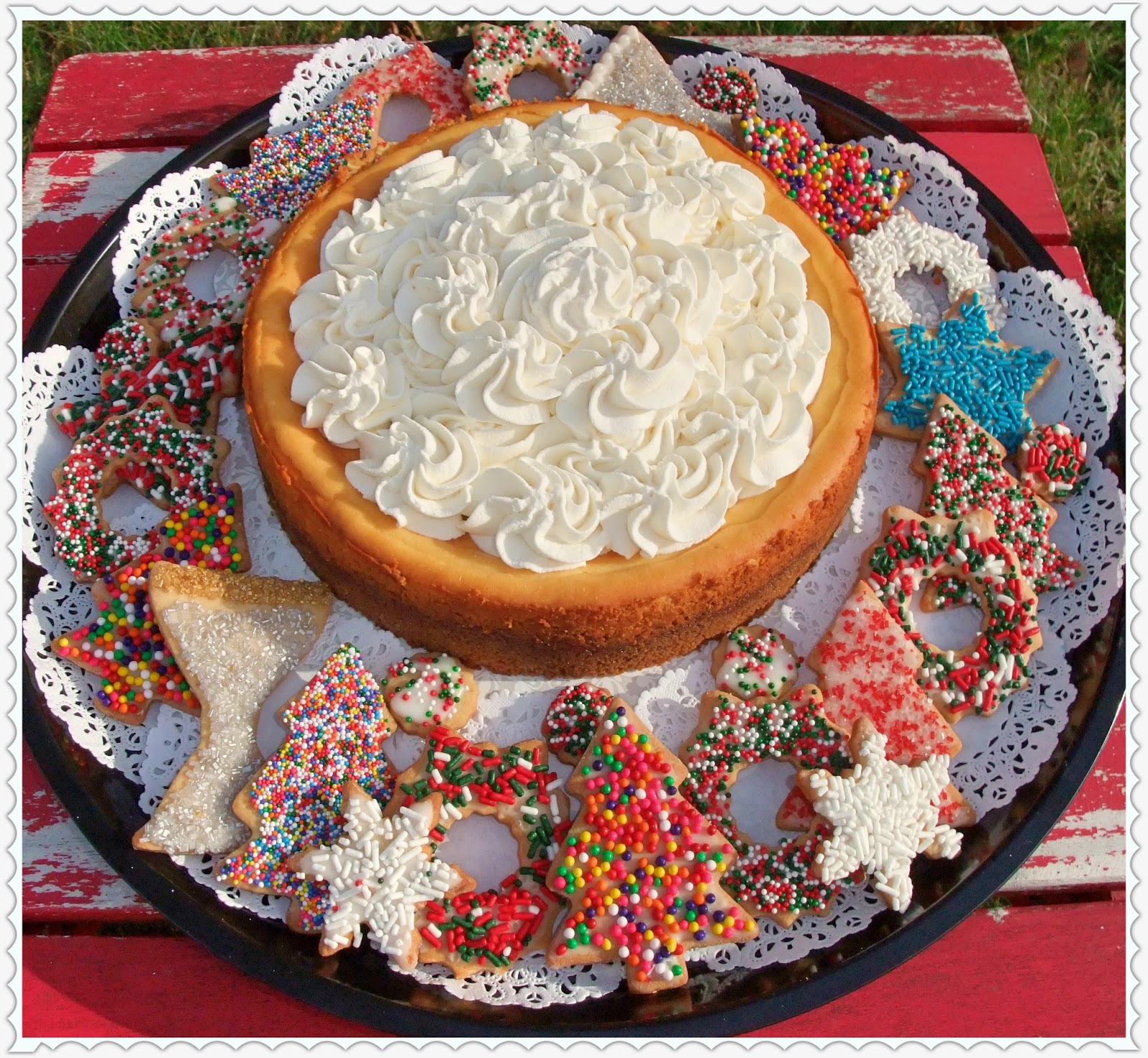 Rosie's Country Baking Eggnog Cheesecake