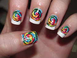nail nails designs french short tip colorful easy tips manicure holi daily swirl vivid around crazy aelida cool