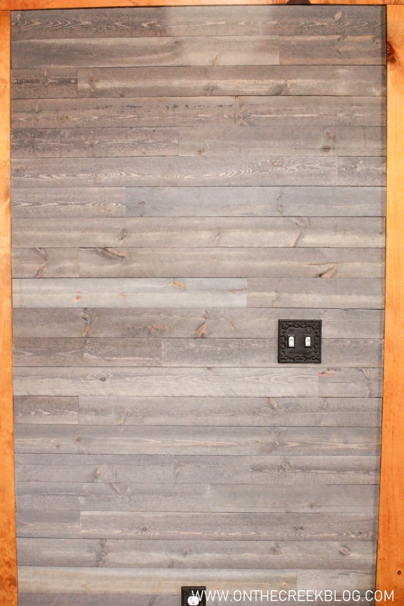 DIY Rustic Shiplap in the Kitchen