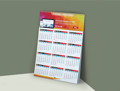 Desain Template Kalender Tahun 2021