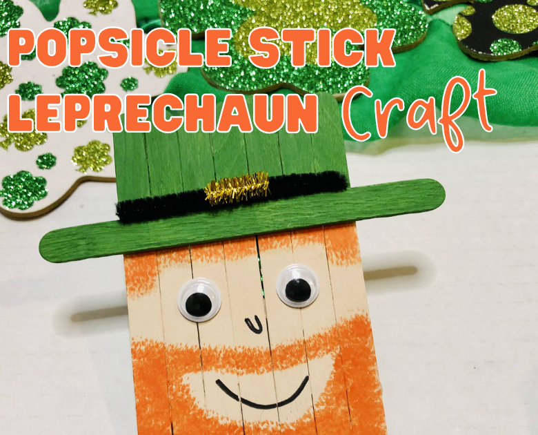 Popsicle Stick Leprechaun Hat Craft for Kids