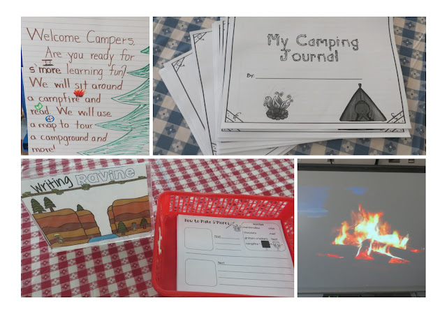 Engaging integrated and thematic camping unit for elementary classroom.