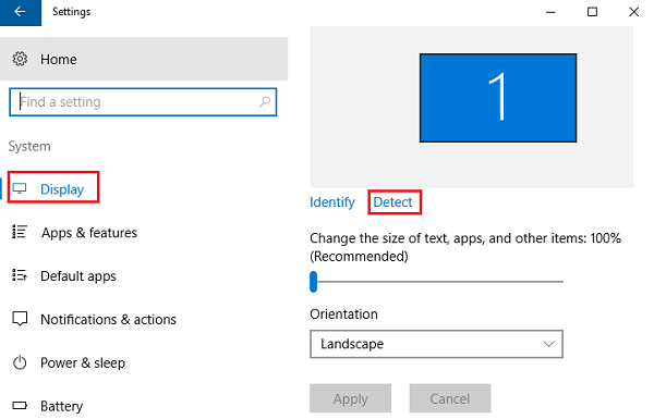 Windows 10 ne détecte pas le deuxième moniteur