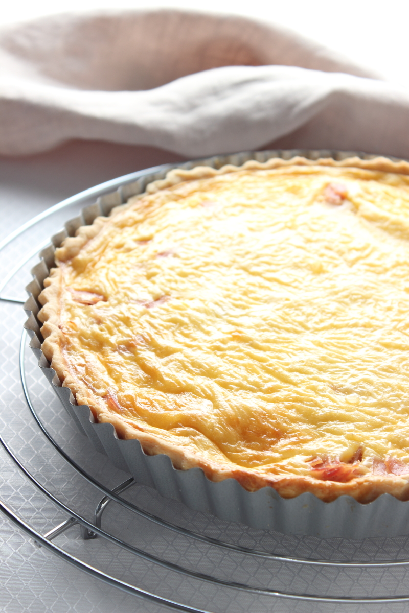 Quiche de jamón y queso